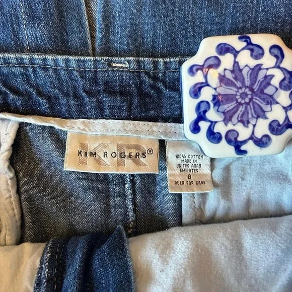 Vintage 90s Kim Rogers Denim Maxi Skirt – Size 8 - Picture 3 of 8